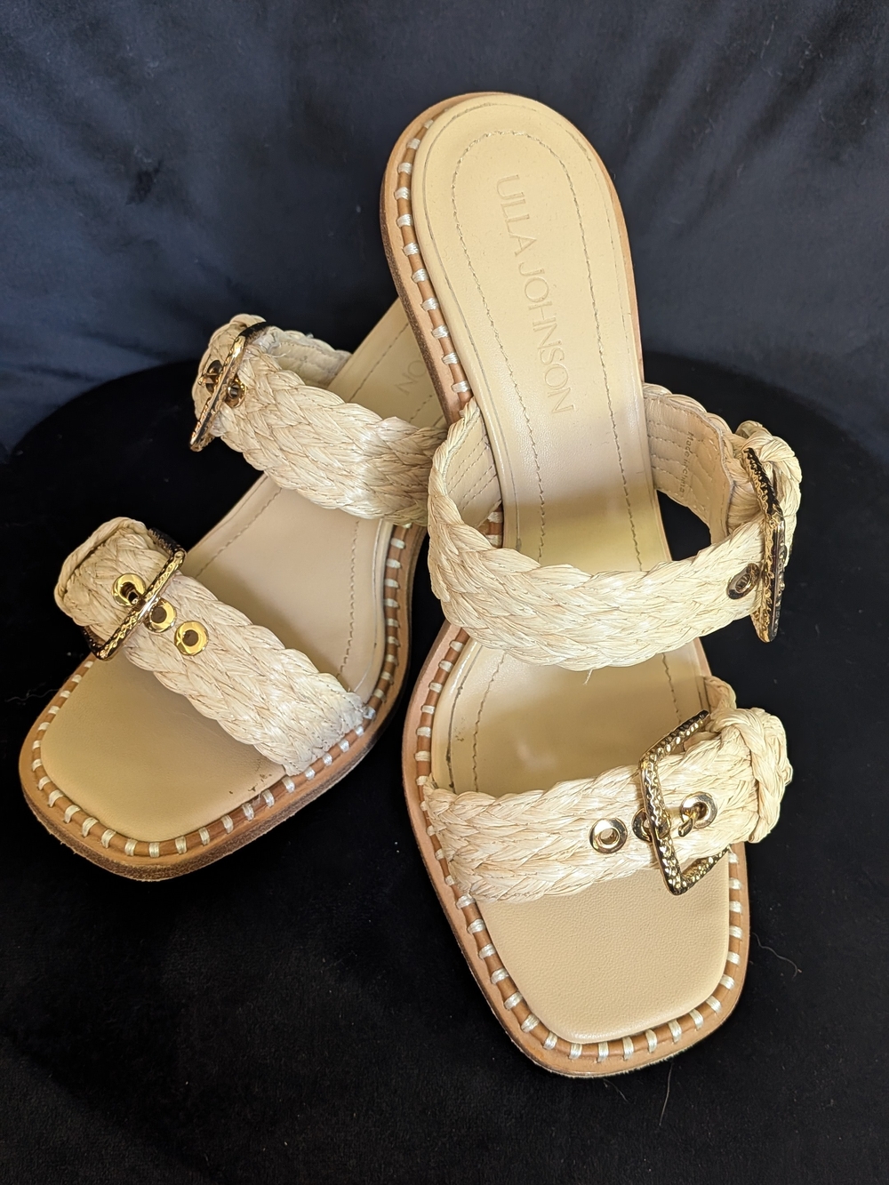 Ulla Johnson Women's Braided Slide Sandals in Natural